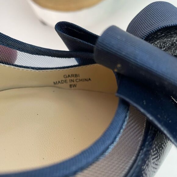 NWOT J. Renee Garbi Sleek Blue Patent Leather Heels Size 8 - Picture 7 of 7